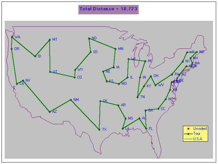 USA TSP Map